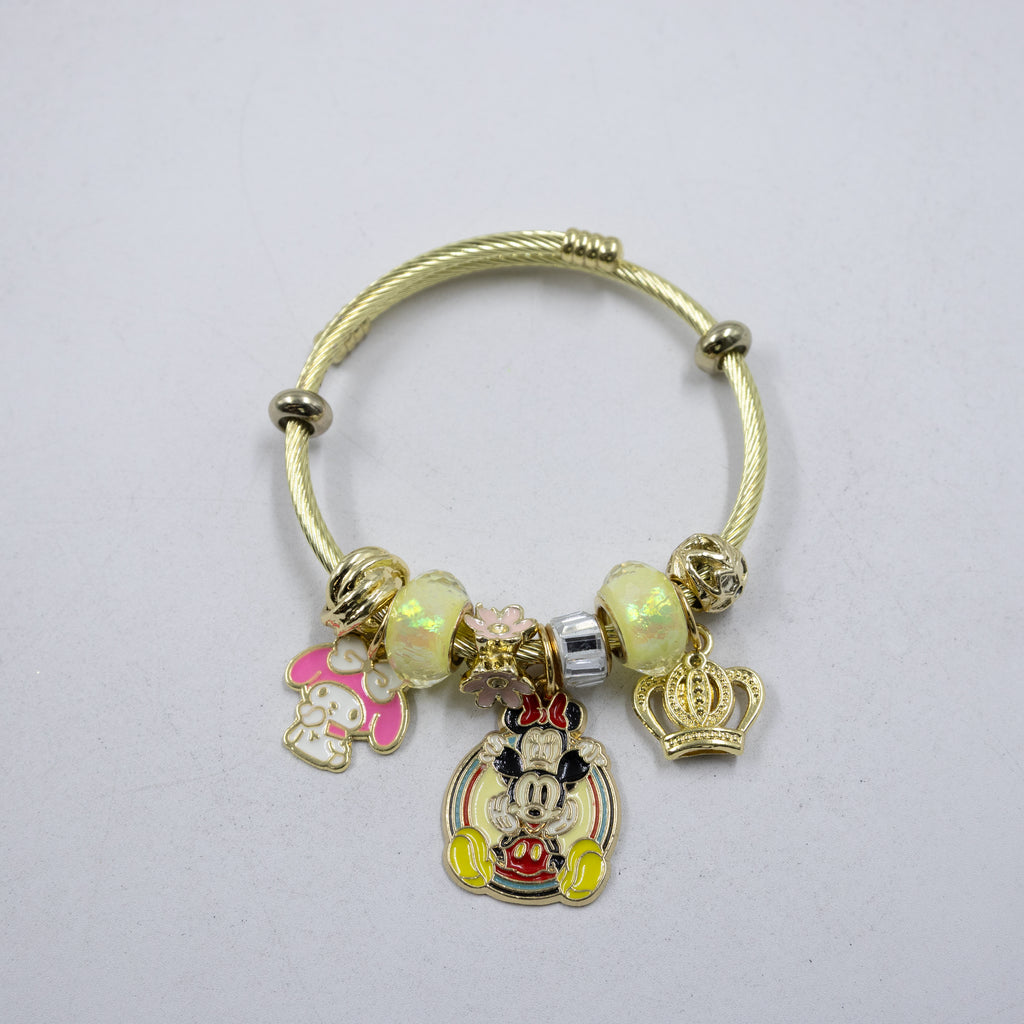 Pulsera tipo Pandora M9 Oro Laminado
