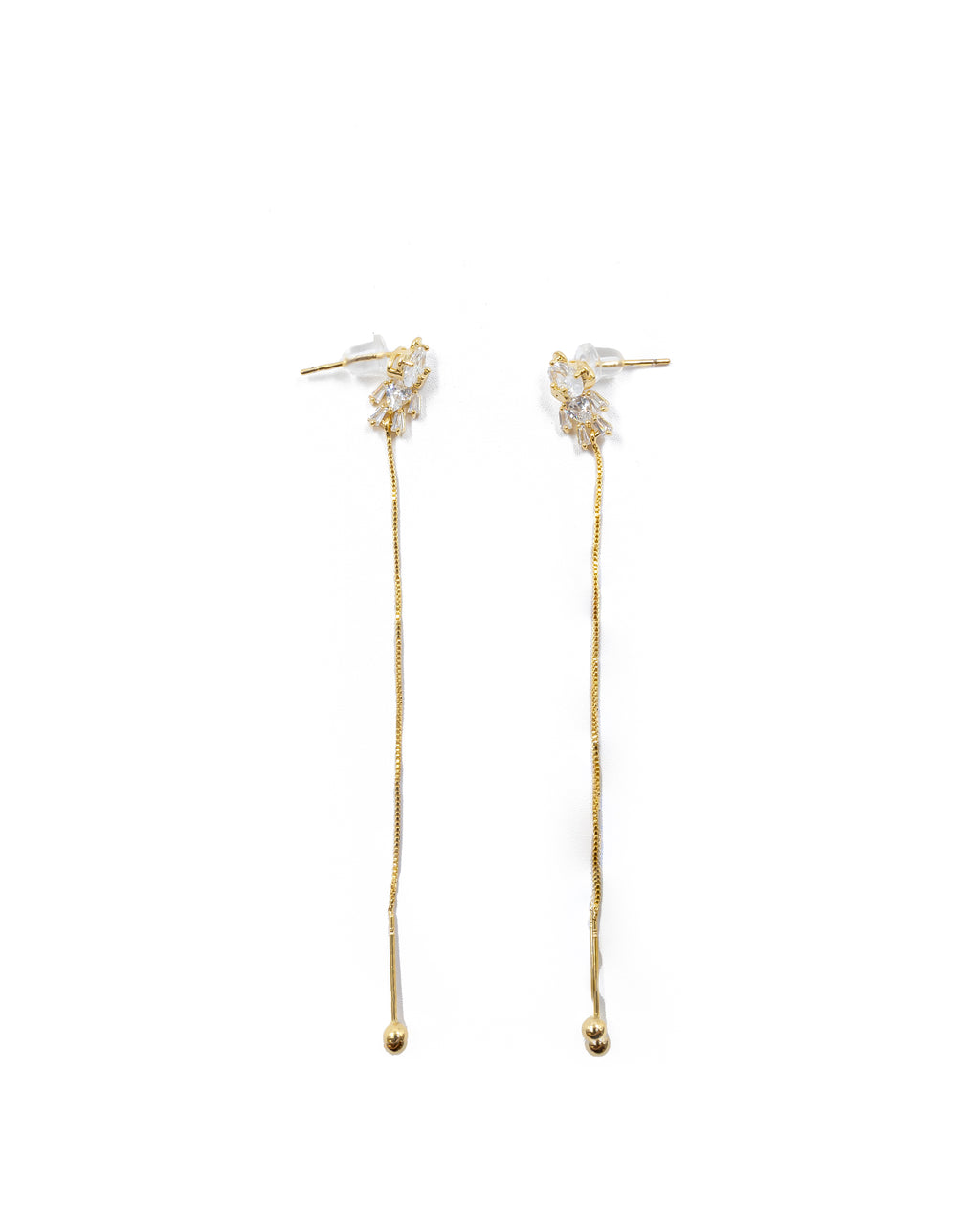 Aretes Largos Ansheli Dorados M5 Oro Laminado
