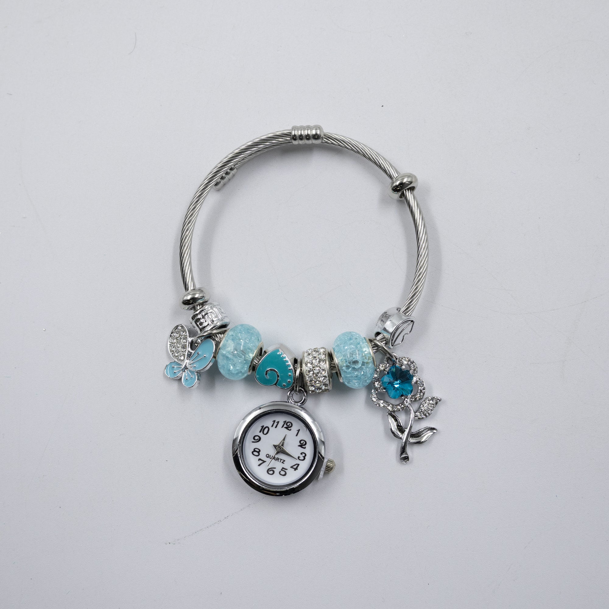 Pulsera tipo Pandora Plateadas M21 Oro Laminado