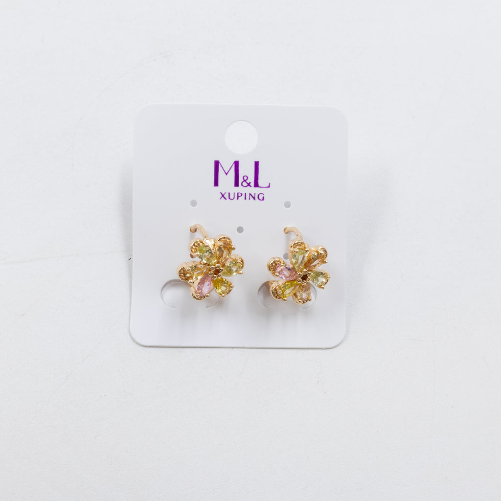 Aretes Dorados Xuping de Aro M9 Oro Laminado