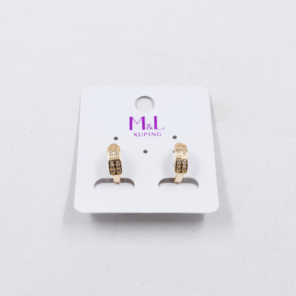 Aretes Xuping Dorados M12 Oro Laminado