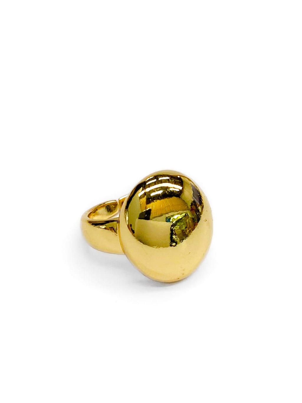 Anillo Dorado Liso Ajustable Oro Laminado