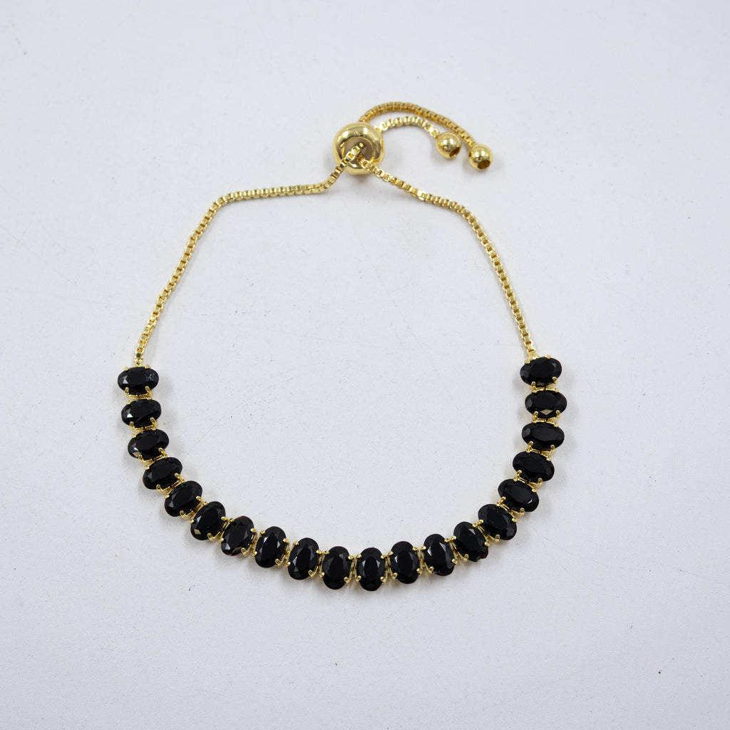 Pulseras Doradas con Piedras M8 Oro Laminado