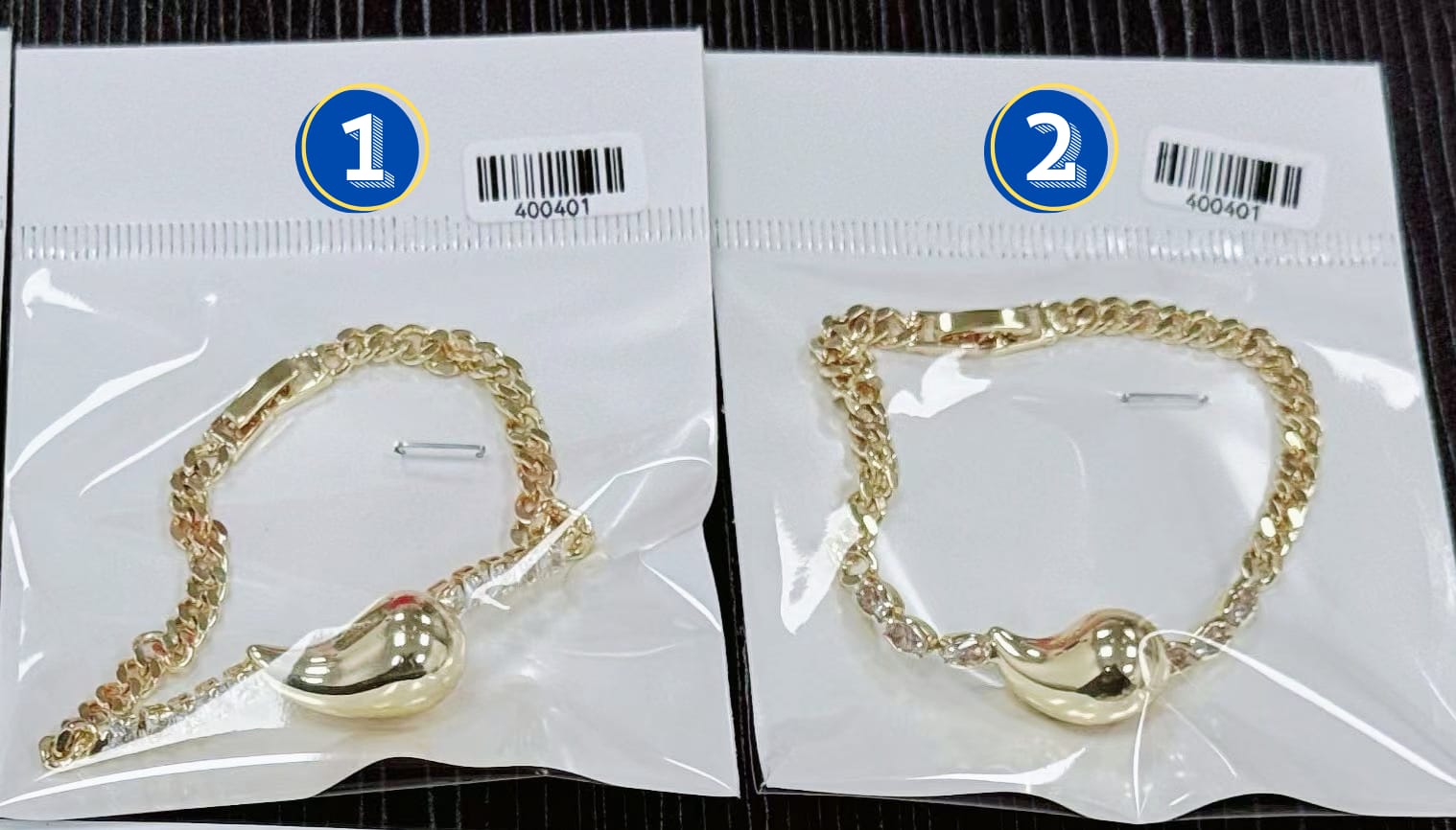 Pulsera Cristal M3 Oro Laminado
