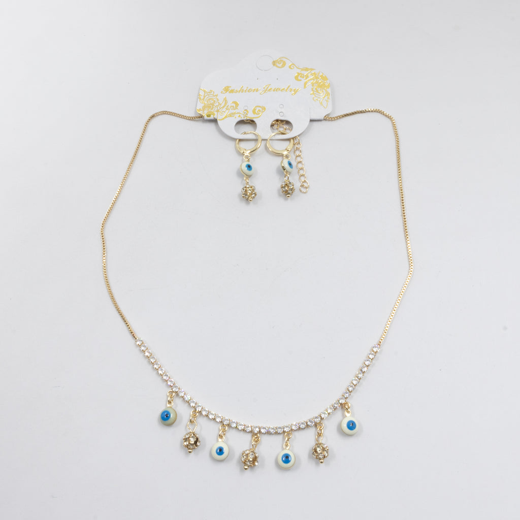 Conjunto Dorado de Ojo Turco M1 Oro Laminado