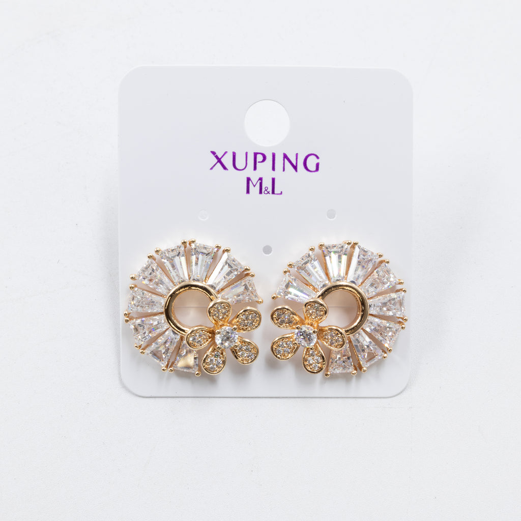 Aretes Dorados Xuping de Aro M13 Oro Laminado