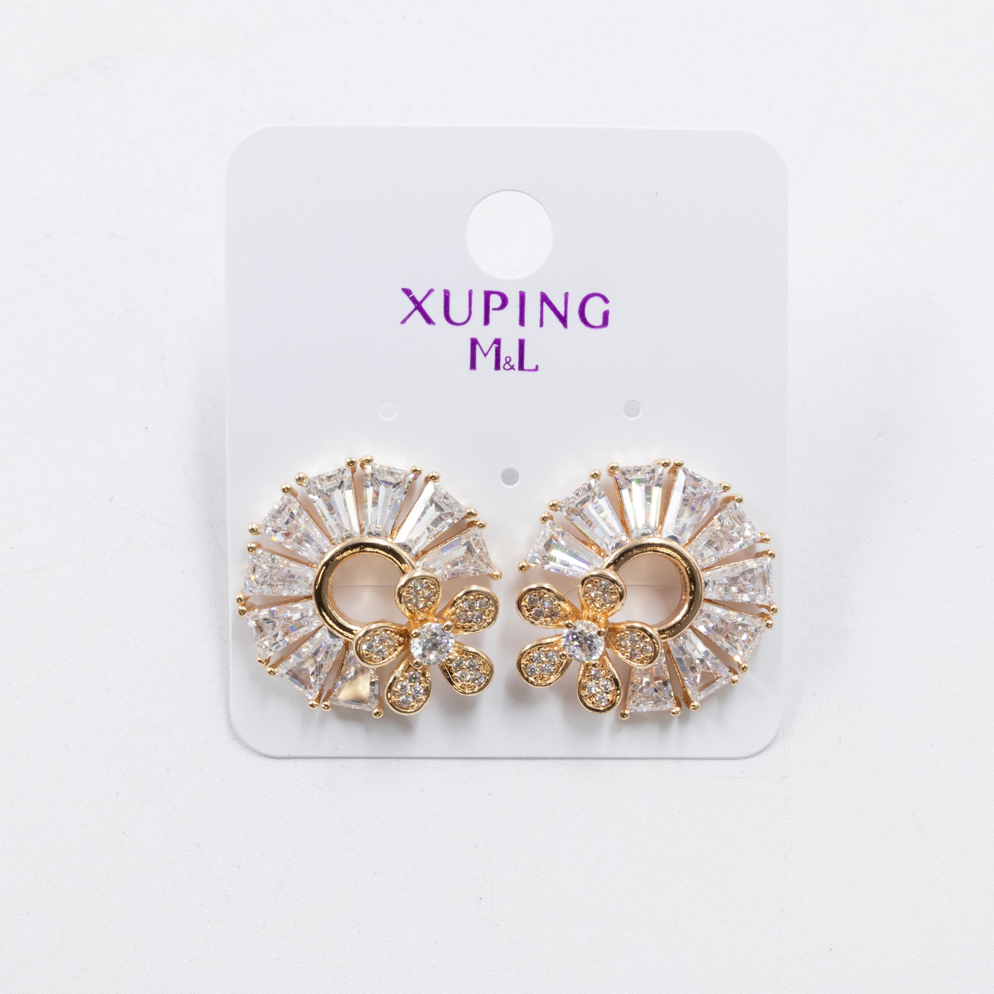 Aretes Dorados Xuping de Aro M13 Oro Laminado