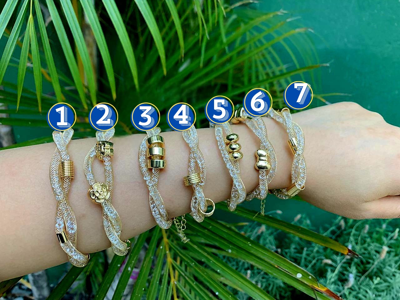 Pulsera Malla Dorada M3 Oro Laminado