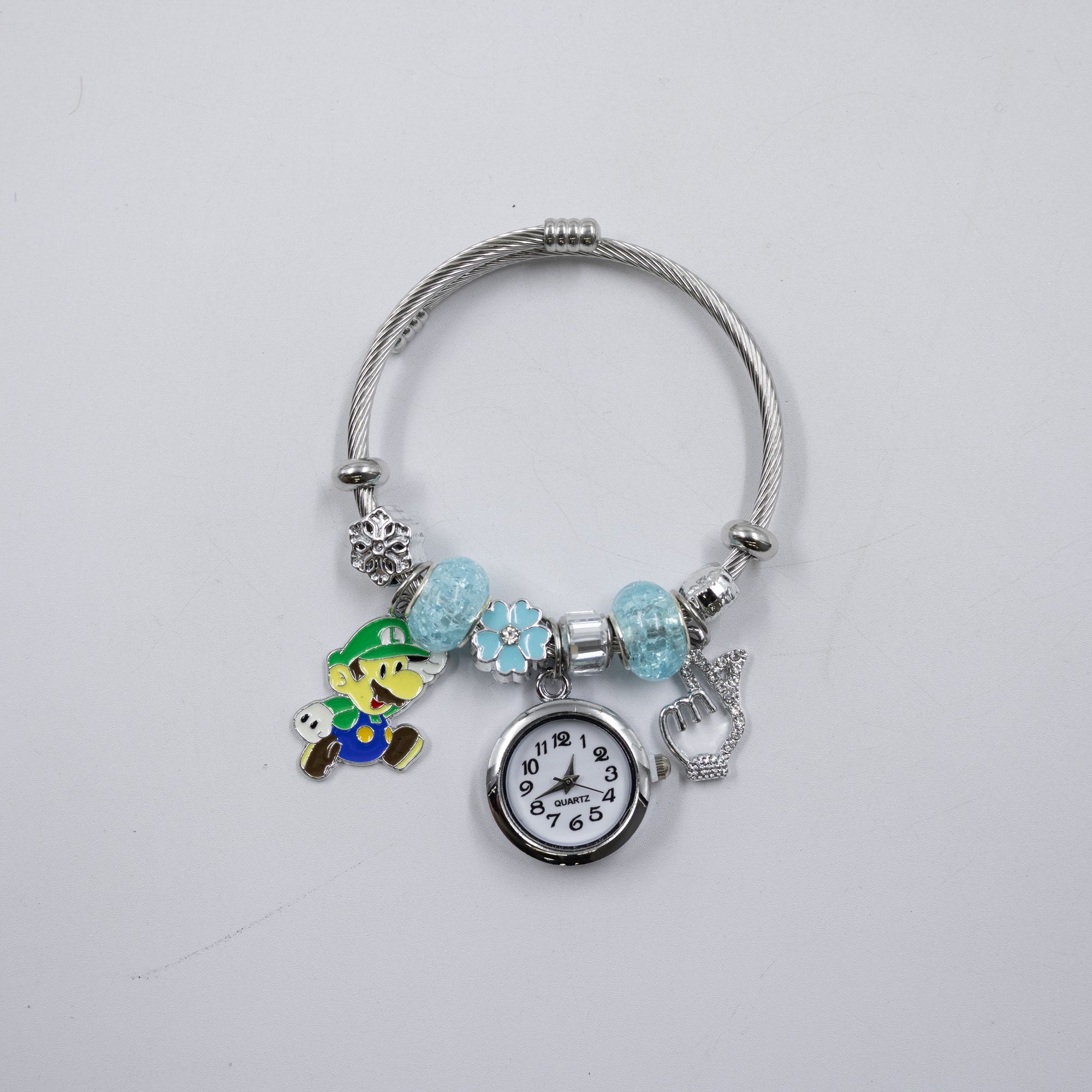 Pulsera tipo Pandora Plateadas M19 Oro Laminado