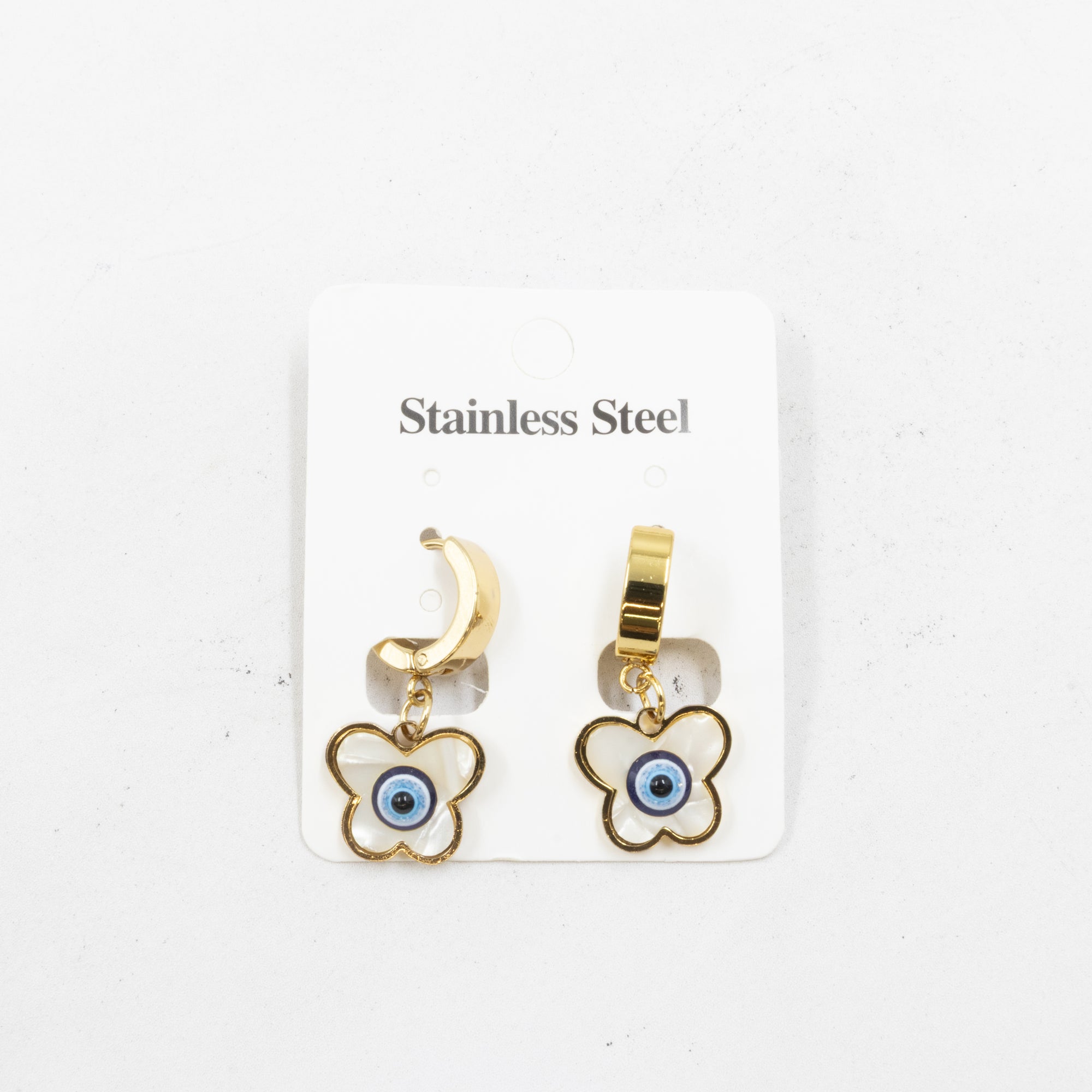 Aretes  Dorados de Ojo Turco M3 Oro Laminado
