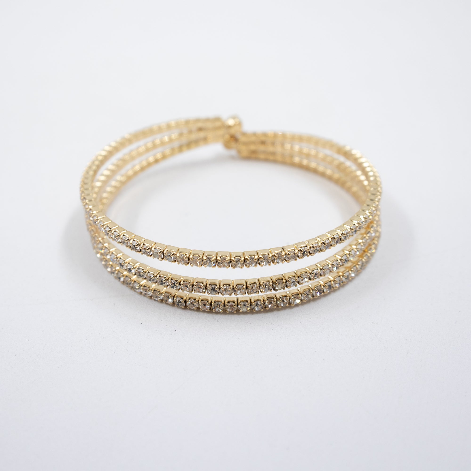 Pulsera Dorada con Piedras M1 Oro Laminado