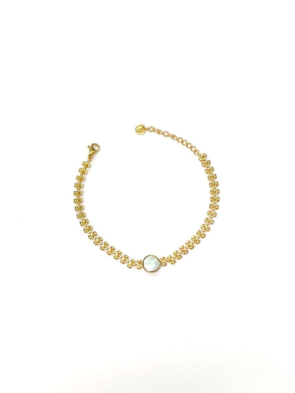 Pulsera Dorada con Dije - M3 Oro Laminado