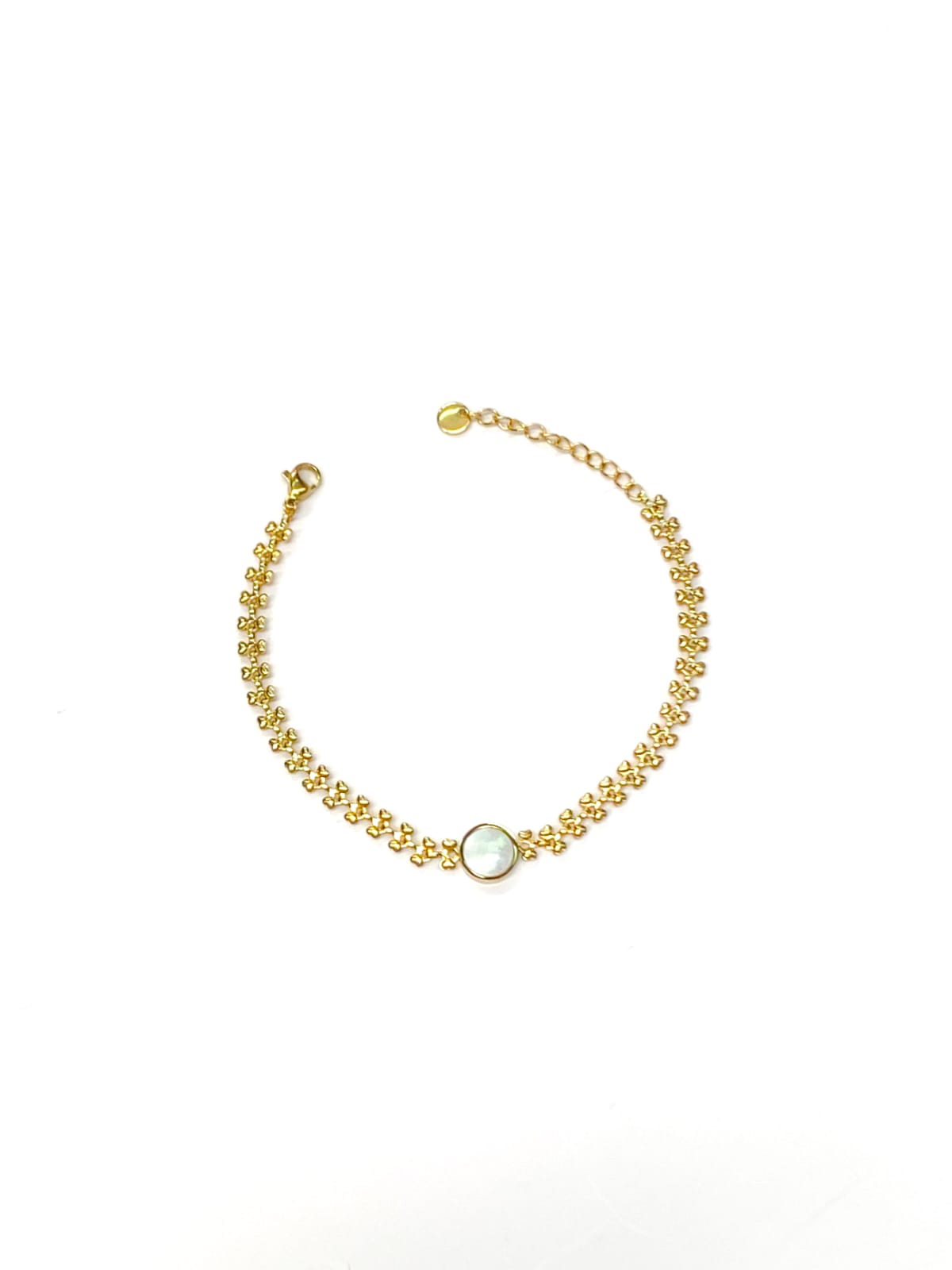 Pulsera Dorada con Dije - M3 Oro Laminado