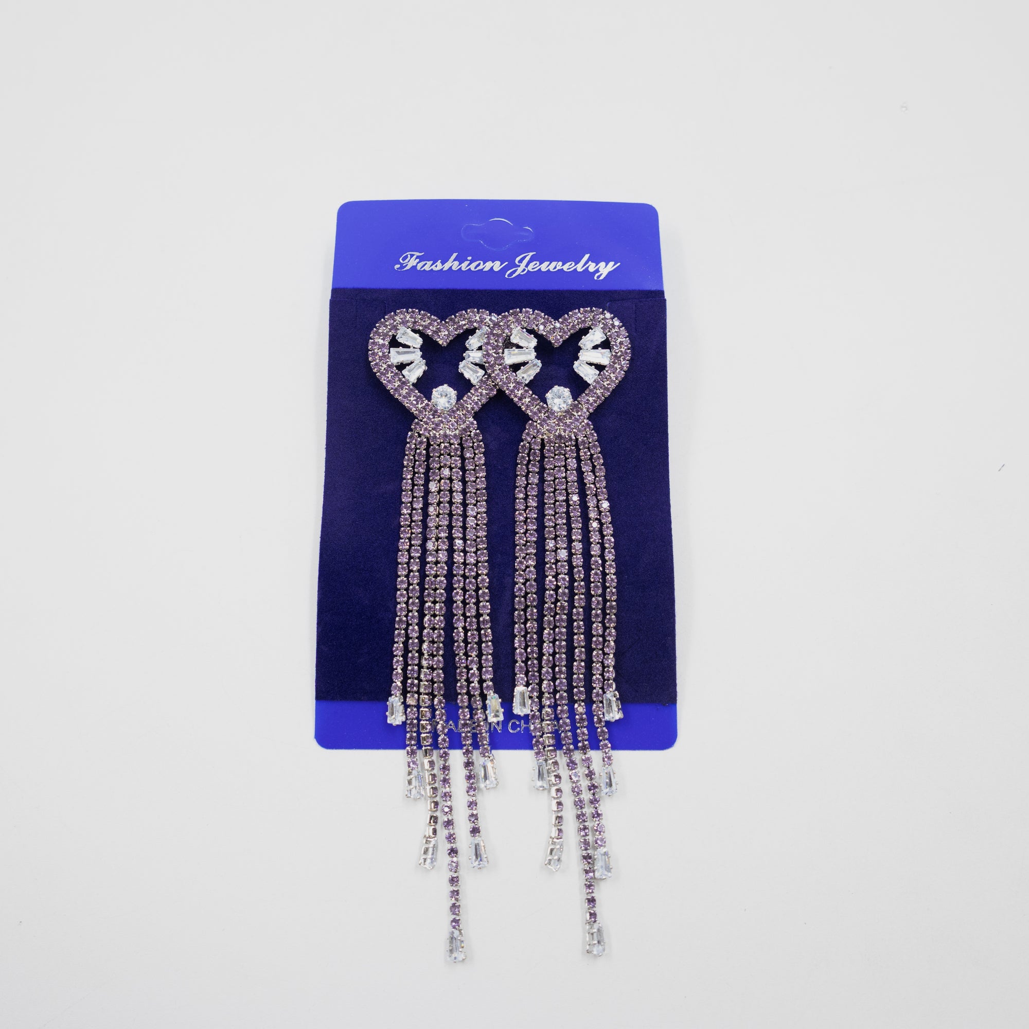 Aretes Largos con piedras M2 Oro Laminado