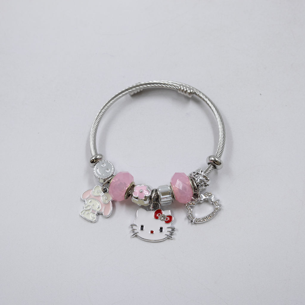 Pulsera tipo Pandora Plateados M2 Oro Laminado