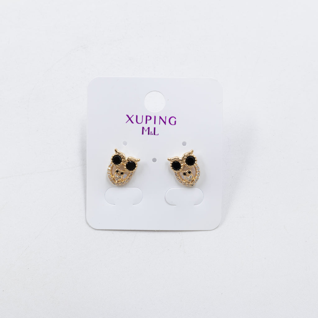 Aretes Dorados Xuping de Poste M7 Oro Laminado