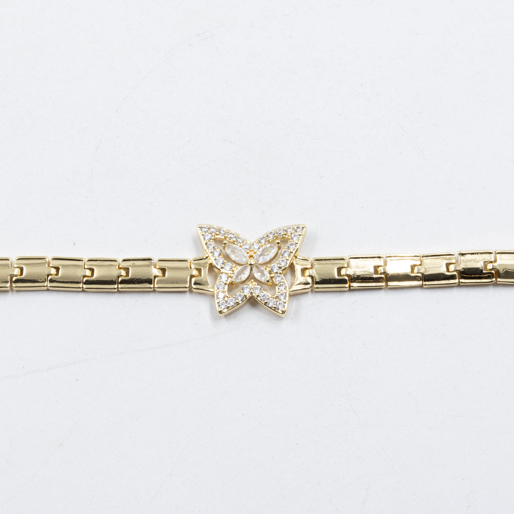 Cadenas de Pulseras Doradas con Piedras M3 Oro Laminado
