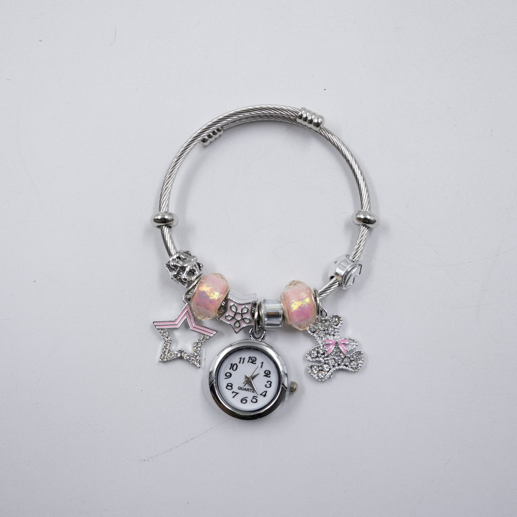 Pulsera tipo Pandora Plateadas M22 Oro Laminado