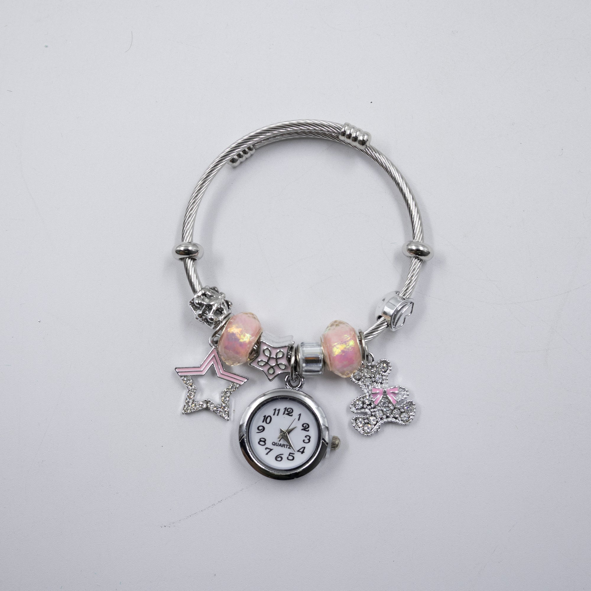 Pulsera tipo Pandora Plateadas M22 Oro Laminado