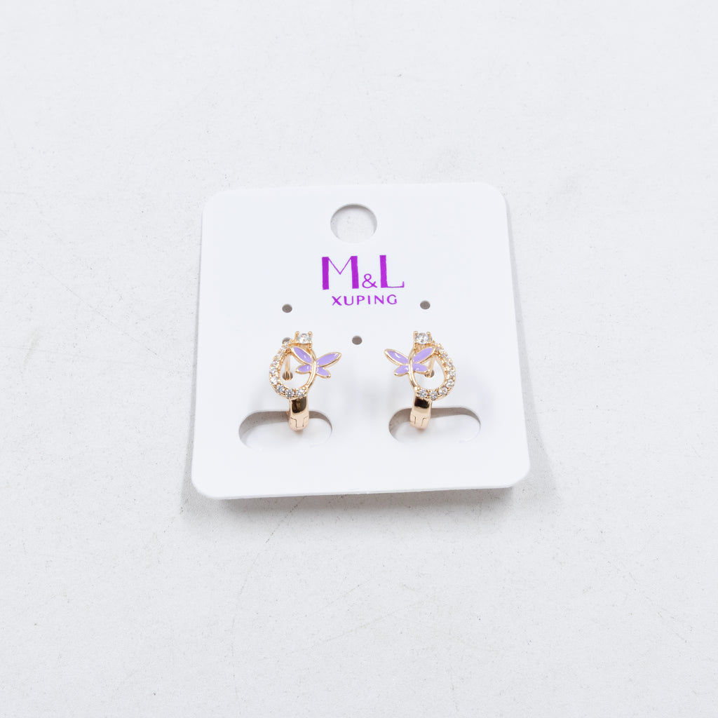 Aretes Xuping Dorados M4 Oro Laminado