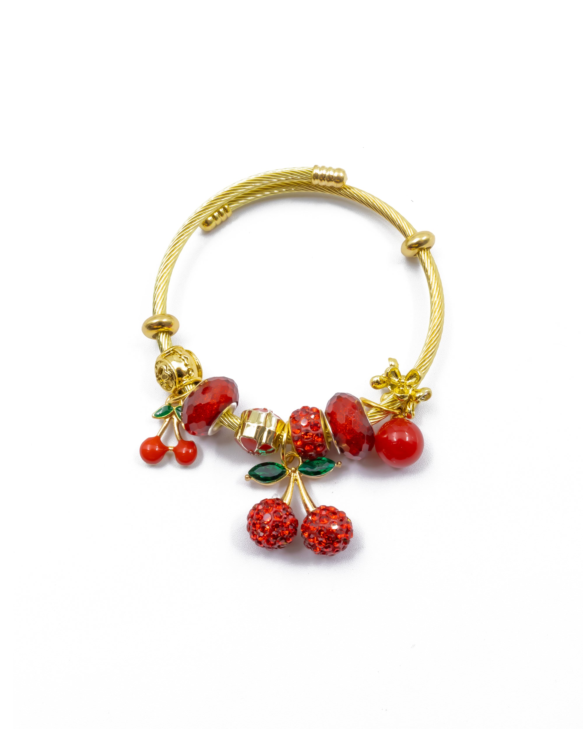 PULSERA DE CEREZA M3 ORO LAMINADO