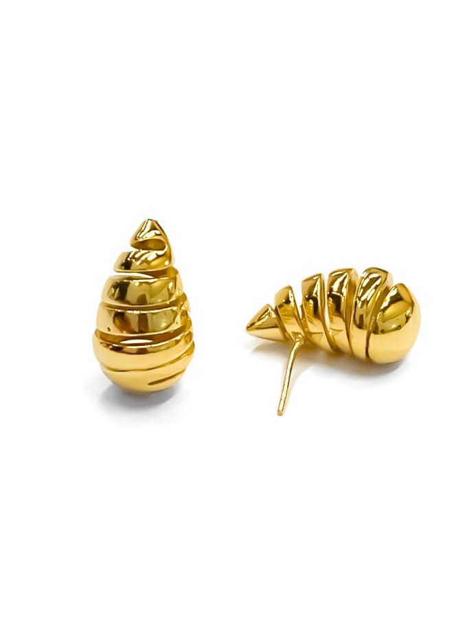 ARETES HUGGIES M7 - ORO LAMINADO