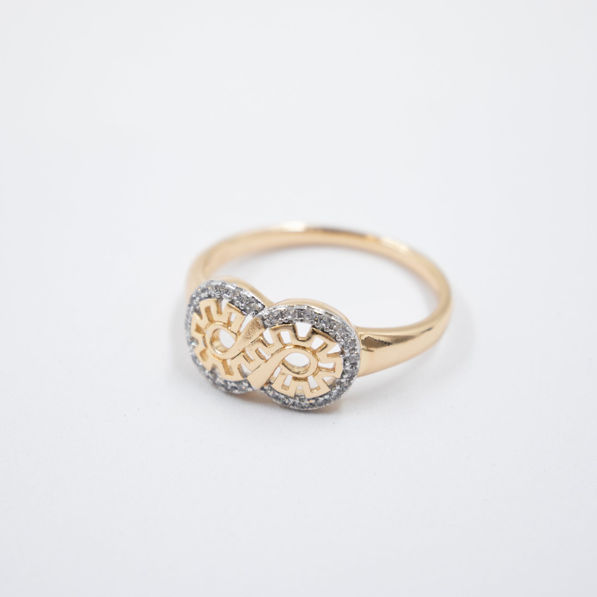 Anillos Dorados Xuping con Piedras M2 Oro Laminado