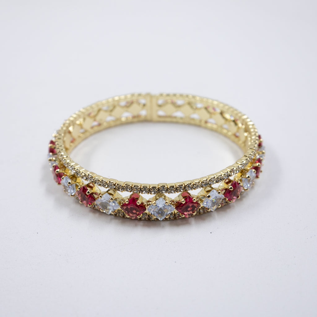 Pulseras Doradas con Piedras M2 Oro Laminado