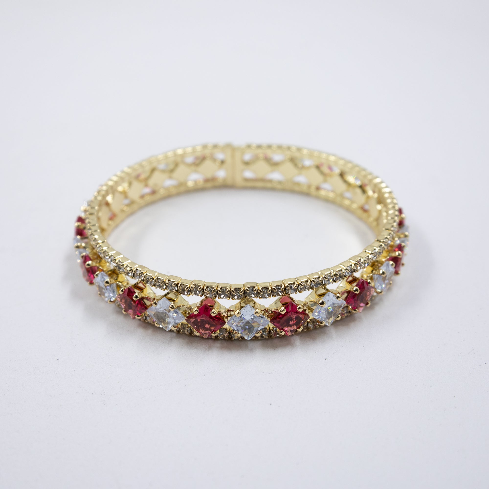 Pulseras Doradas con Piedras M2 Oro Laminado
