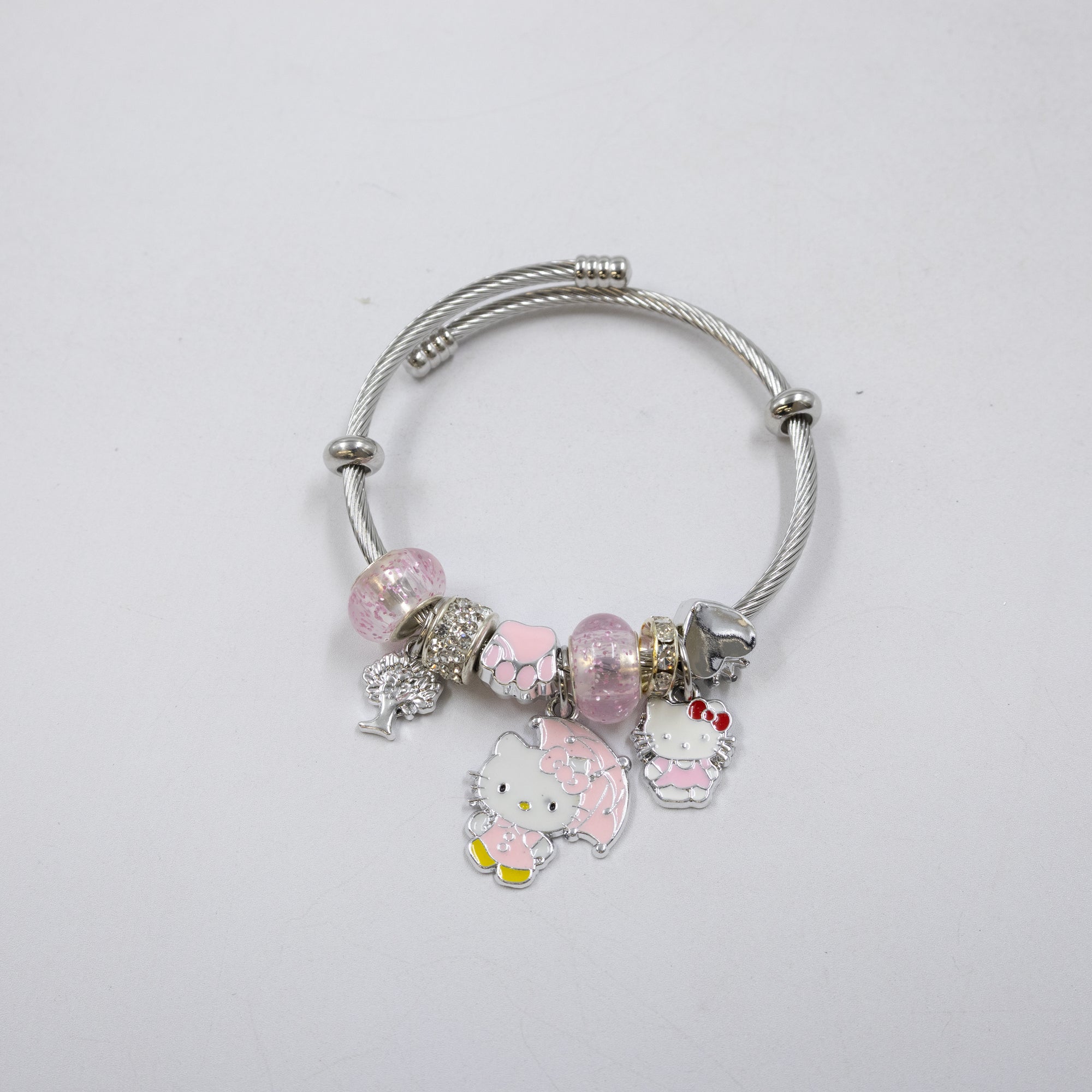 Pulsera tipo Pandora Plateados M5 Oro Laminado