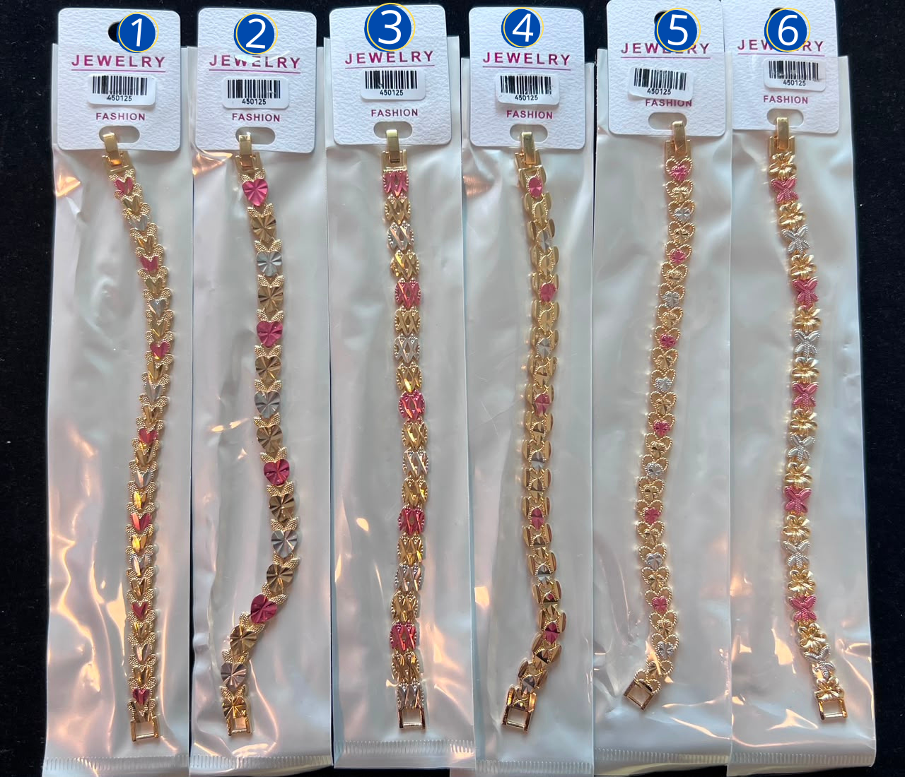[13/AGOSTO/26] Pulsera Dorada de tres colores M4 Oro Laminado