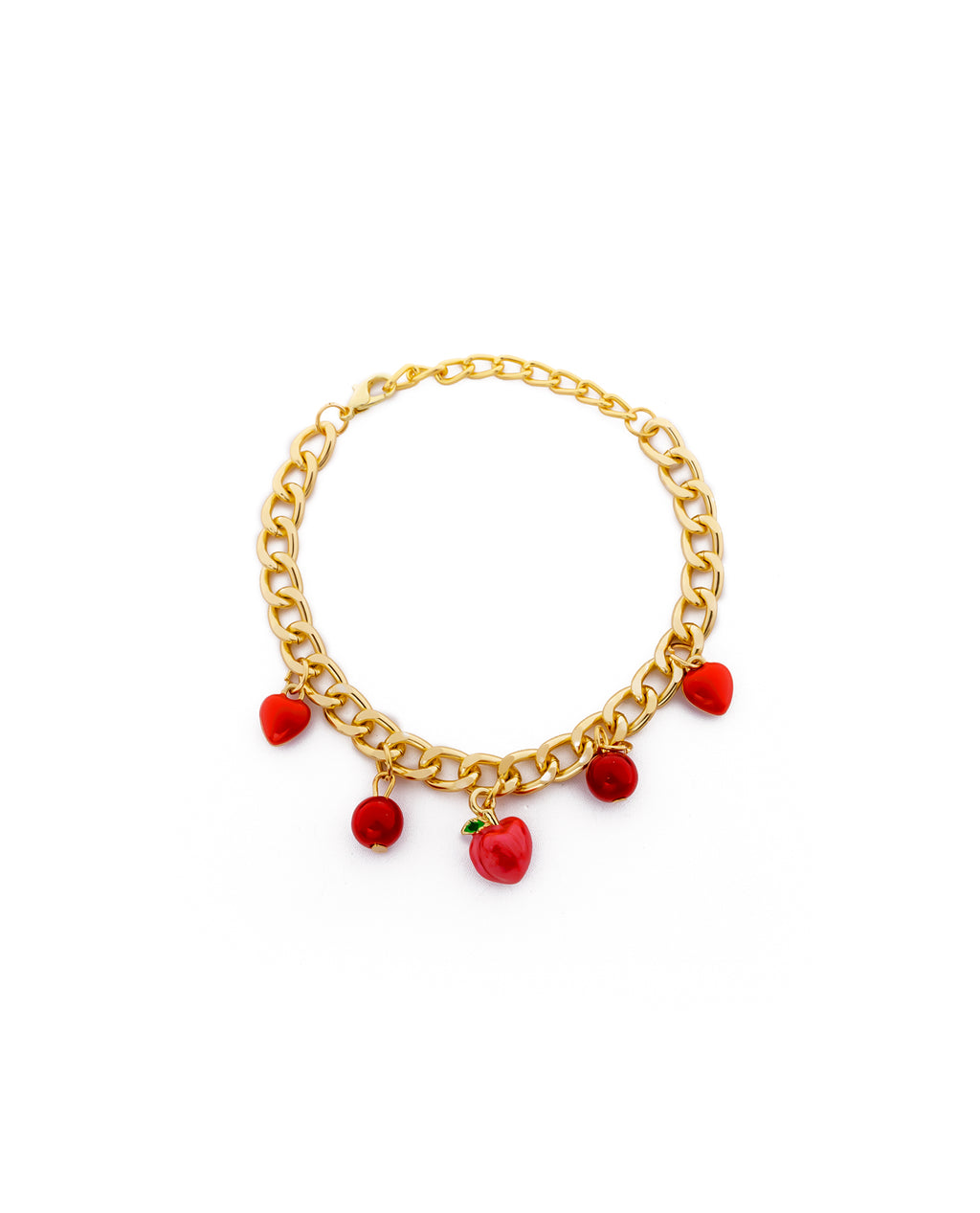PULSERA DE CORAZON M2 ORO LAMINADO