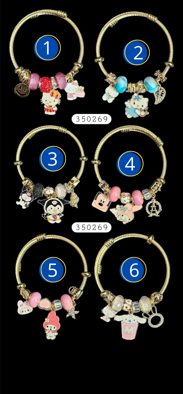 PULSERA TIPO PANDORA M3 ACERO INOXIDABLE