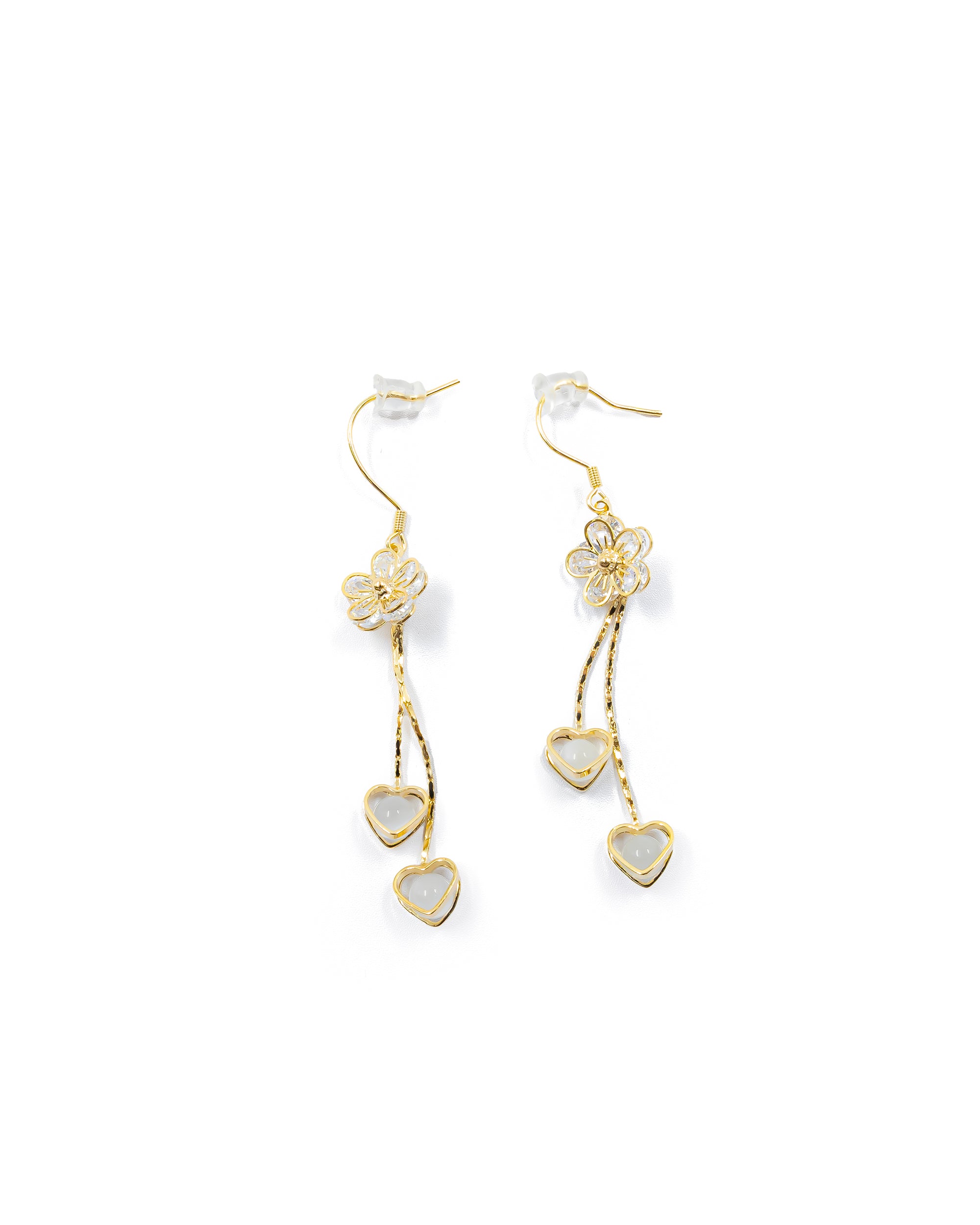 Aretes Largos Ansheli Dorados M4 Oro Laminado