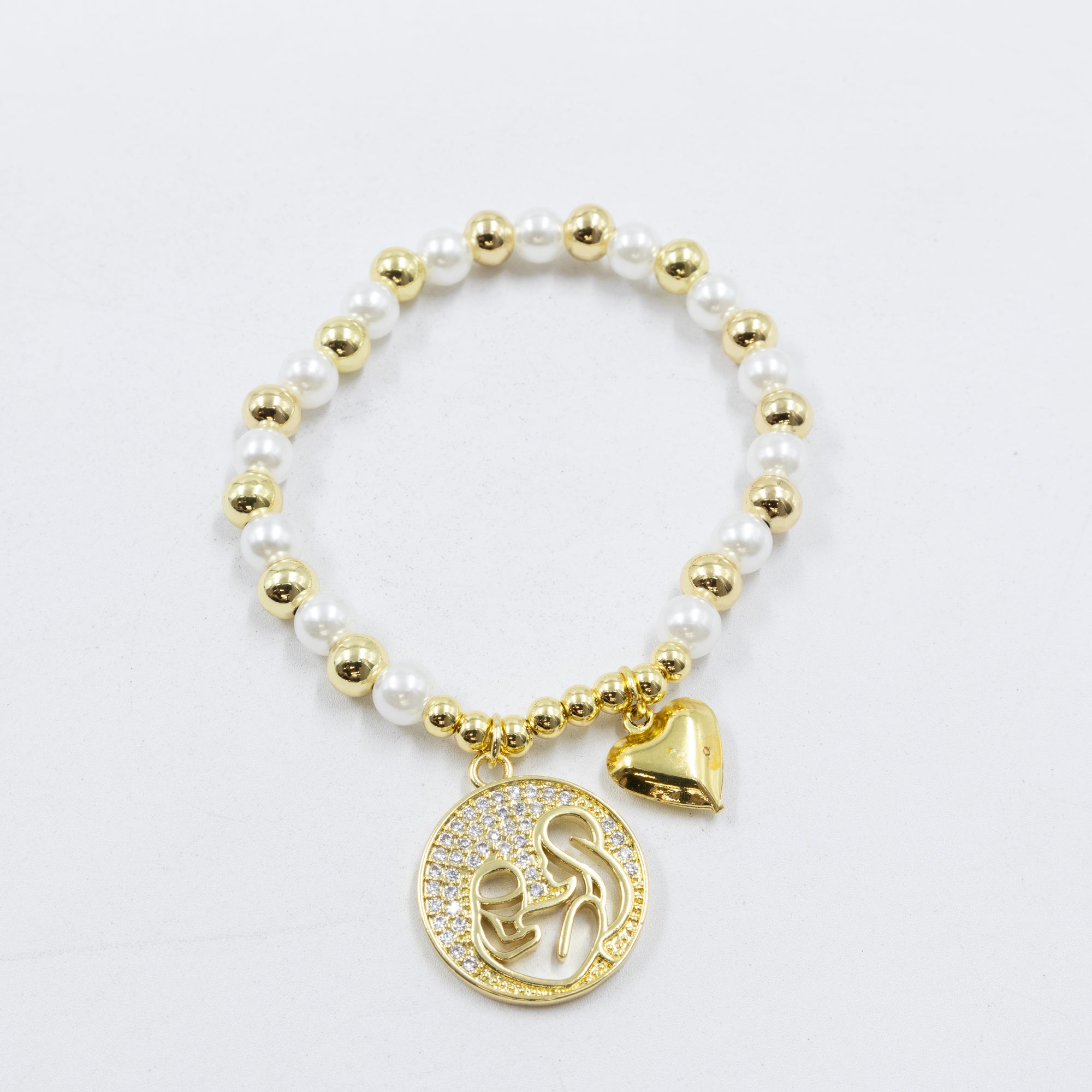 Pulsera con dije de Mamá M2 Oro Laminado 05/03/26