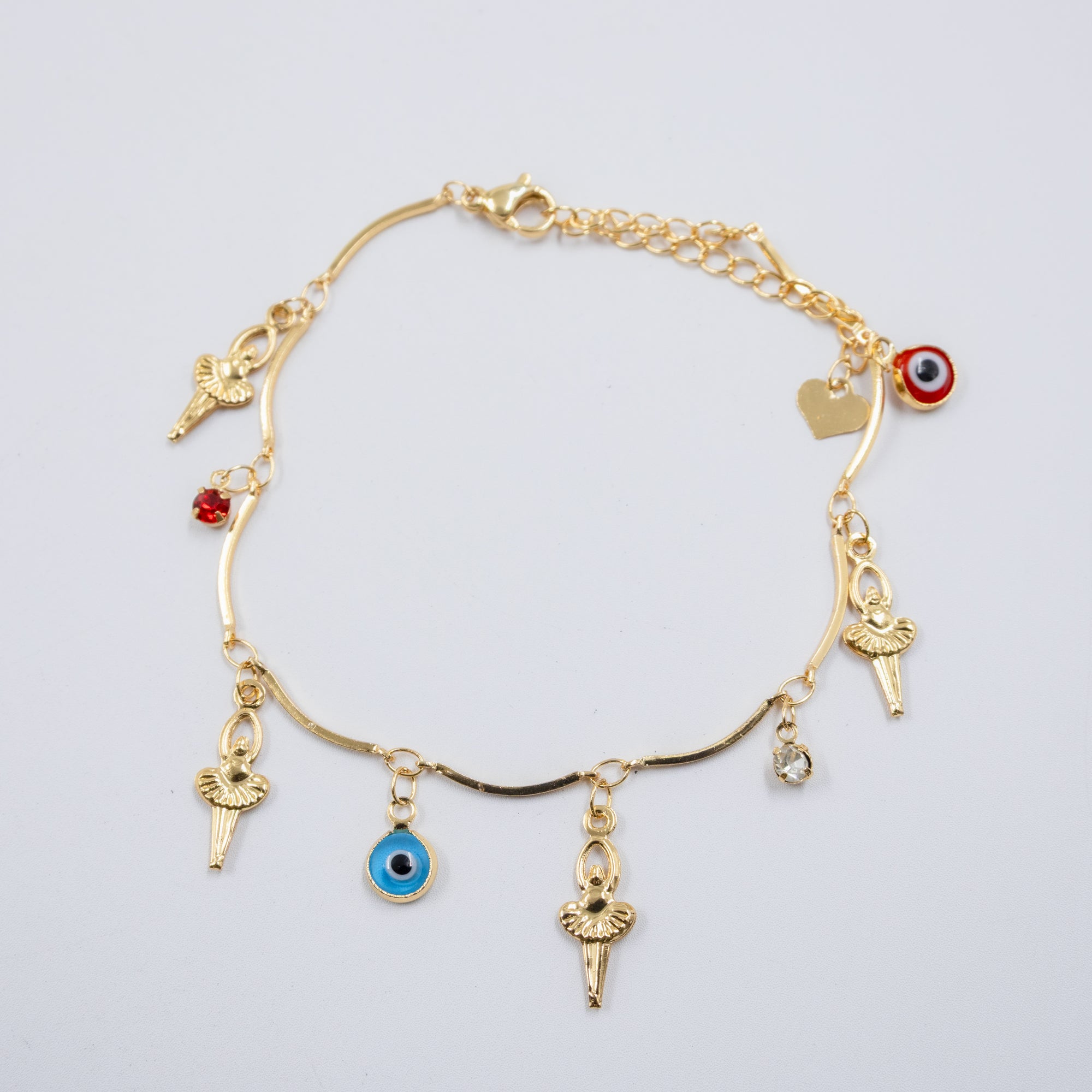 Pulsera Dorada de Ojo Turco M2 Oro Laminado