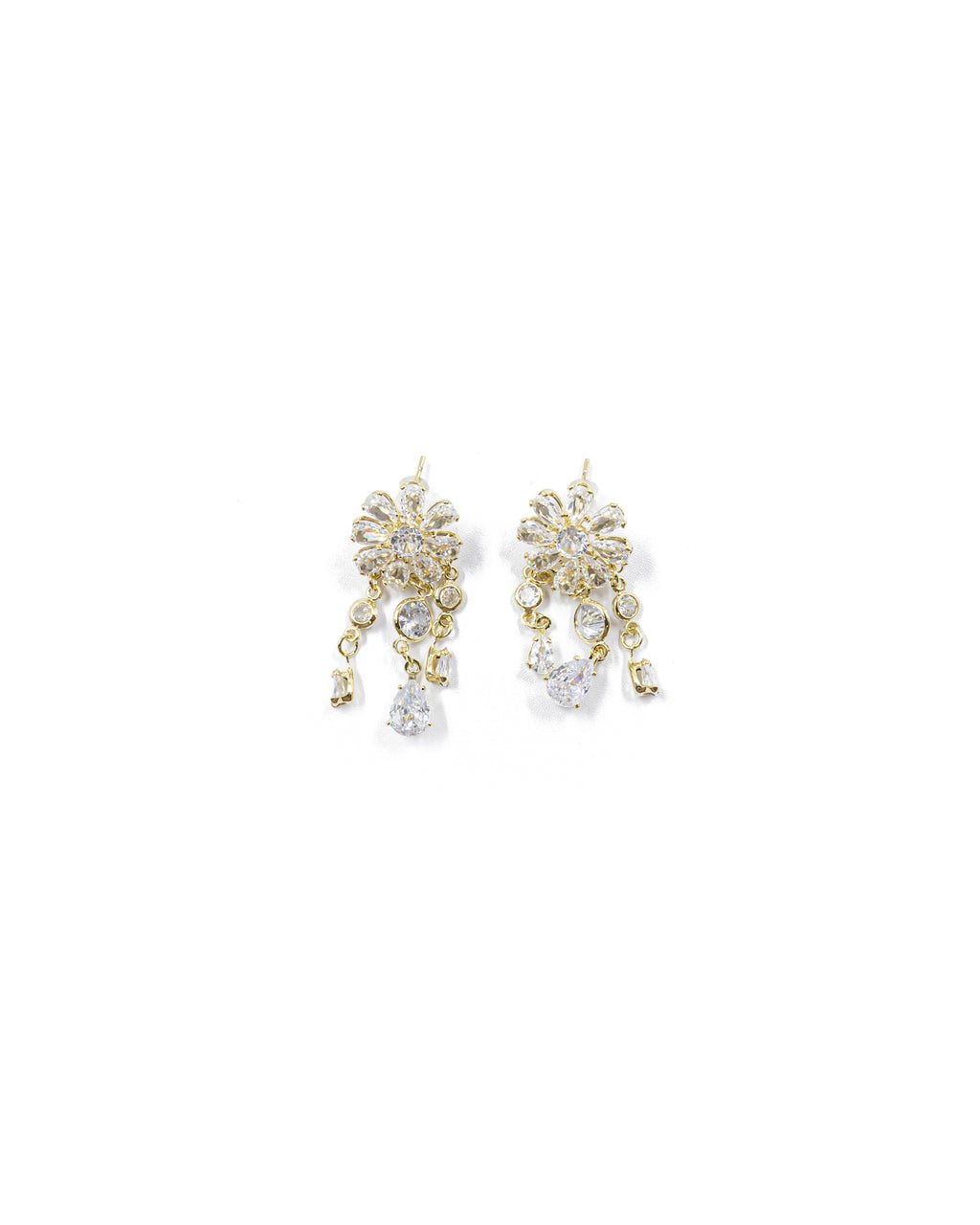 Aretes Largos Ansheli Dorados M10 Oro Laminado