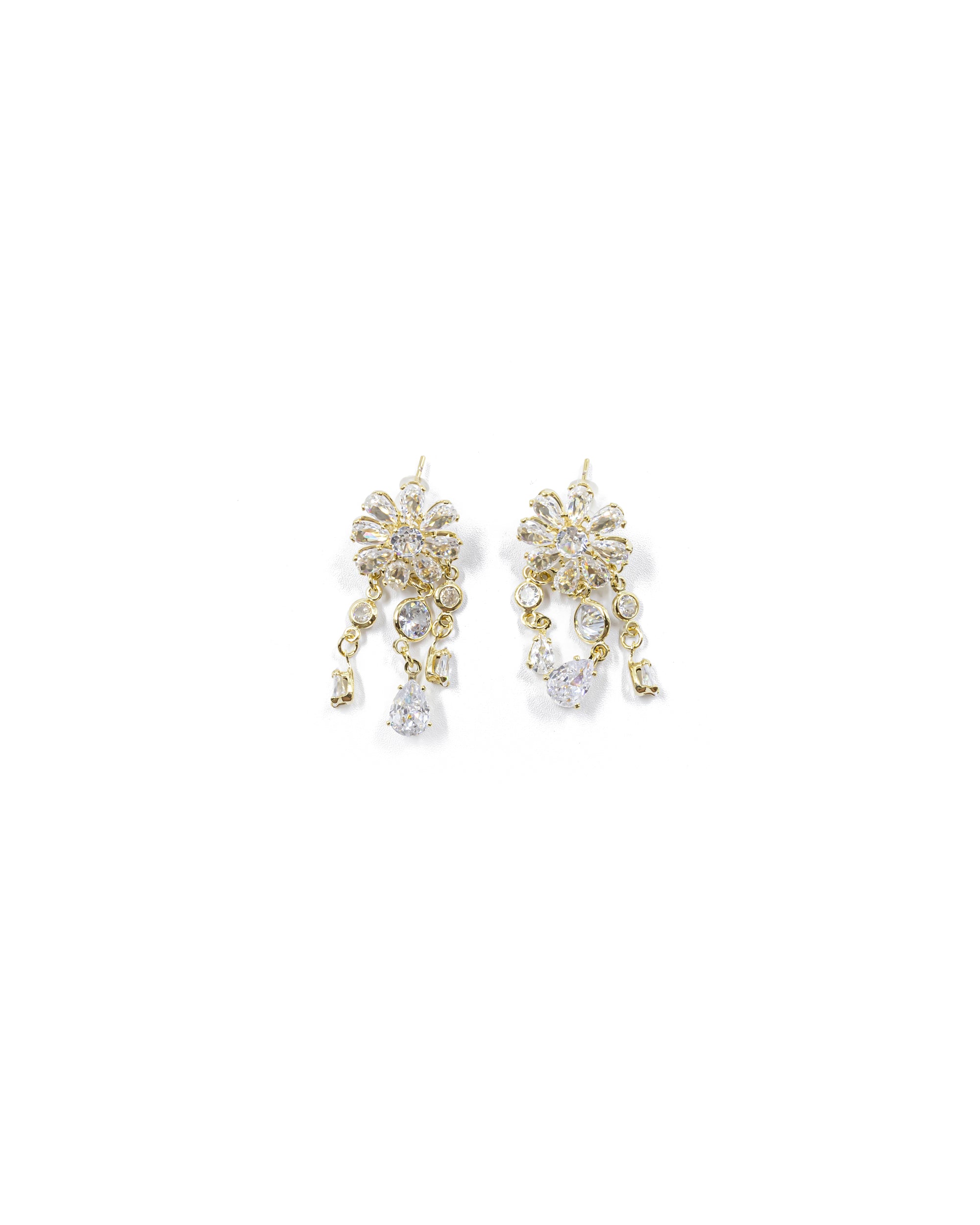 Aretes Largos Ansheli Dorados M10 Oro Laminado