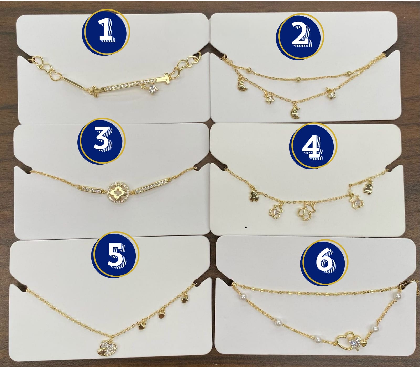 Pulsera Dorada Ansheli M3 Oro Laminado