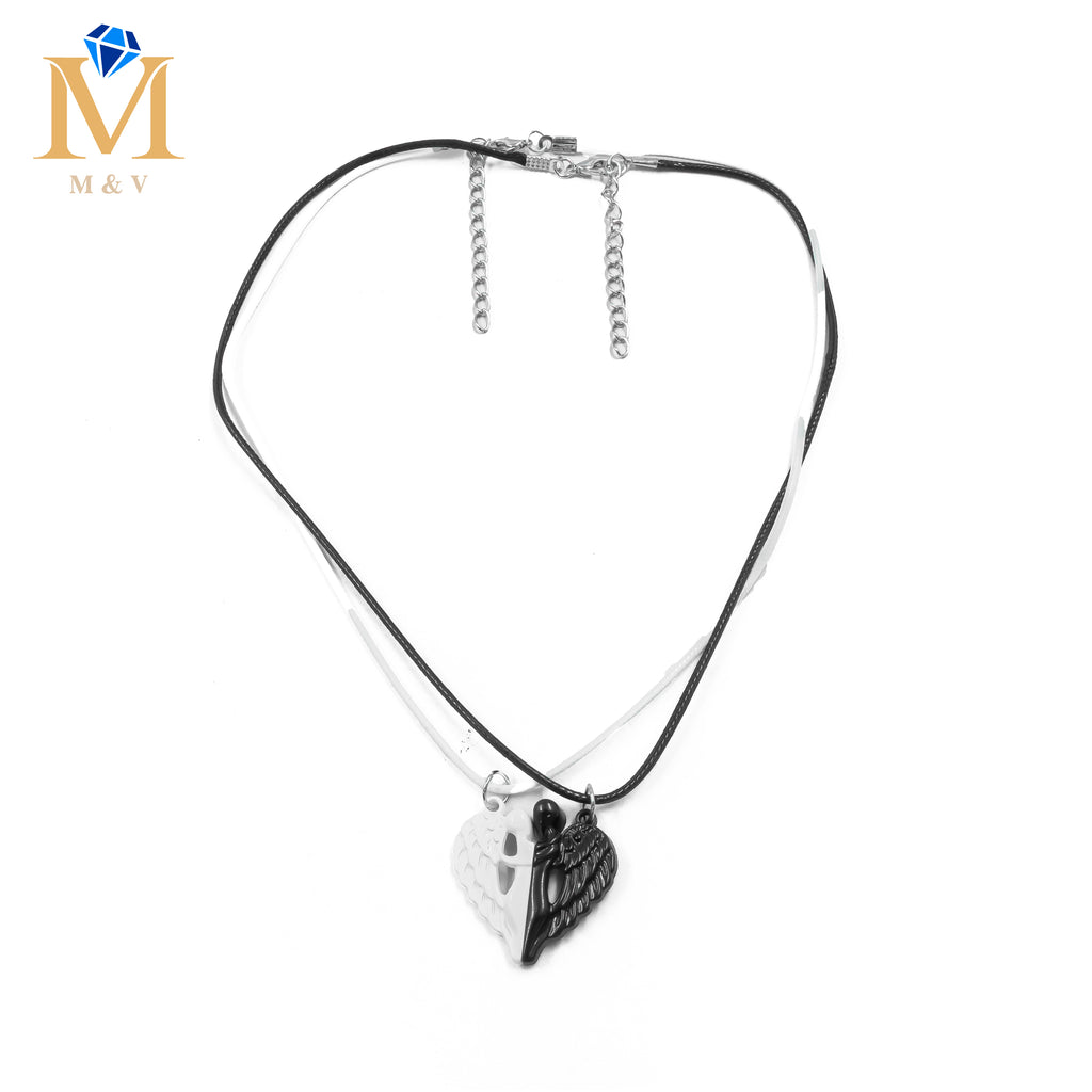 Collares en Pareja de corazón M9 Acero Inoxidable