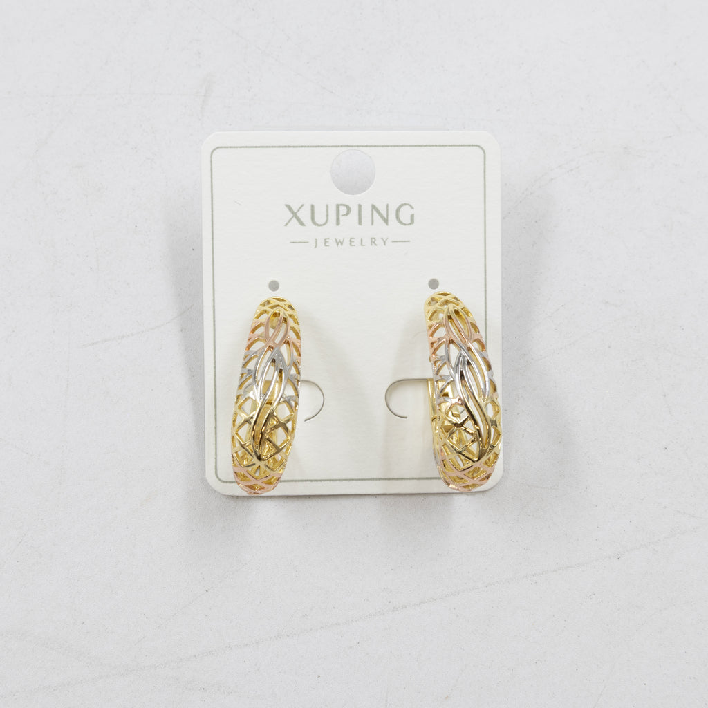Aretes Oro Florentino Xuping M3 Oro Laminado
