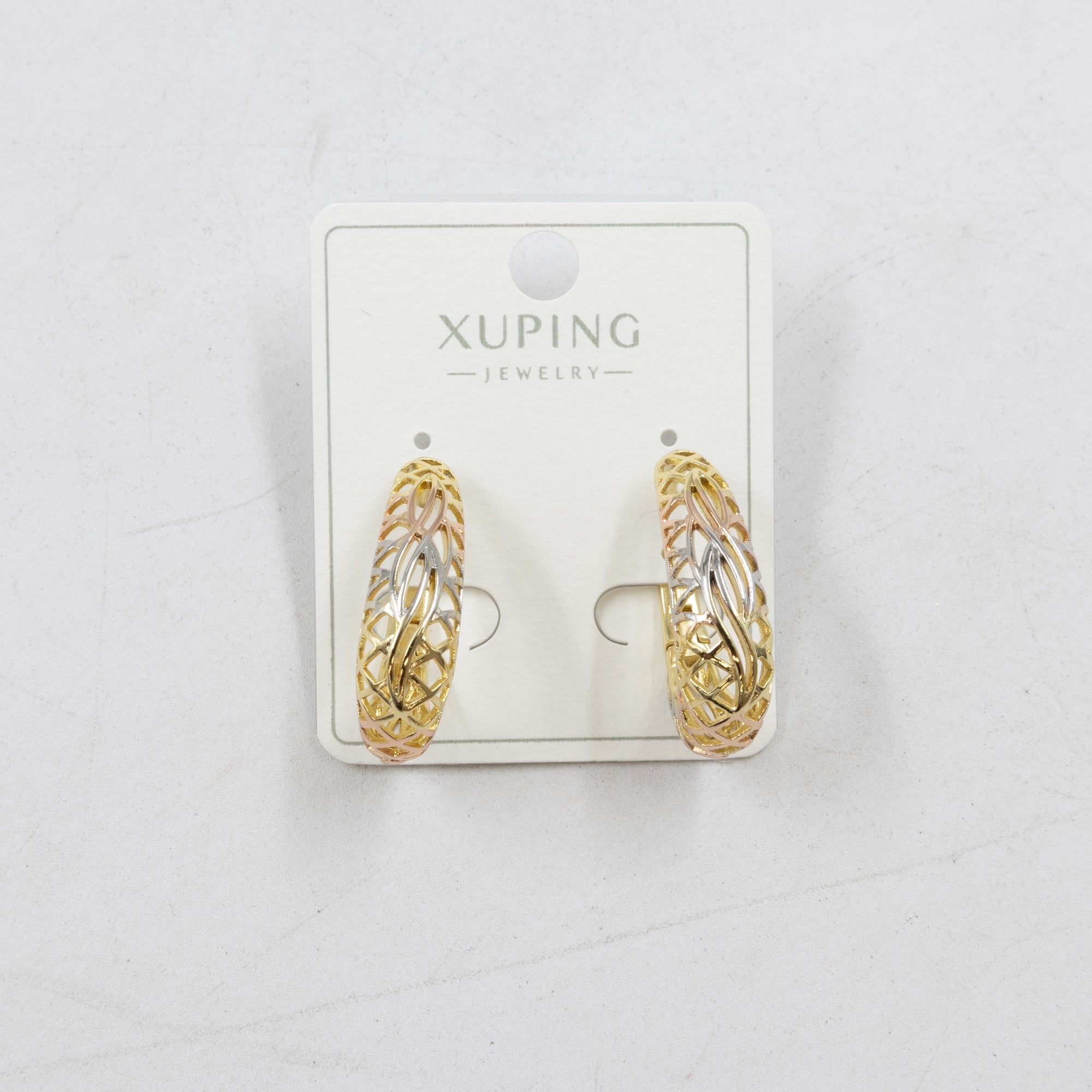 Aretes Oro Florentino Xuping M3 Oro Laminado