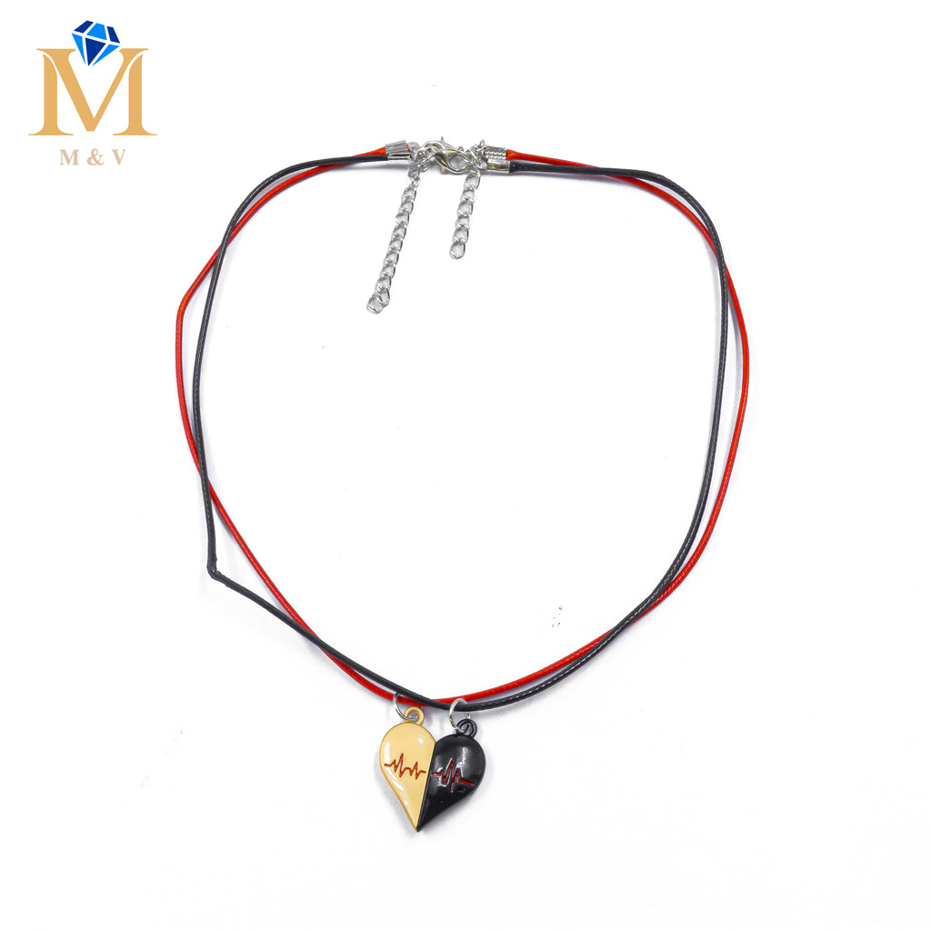 Collares en Pareja de corazón M11 Acero Inoxidable