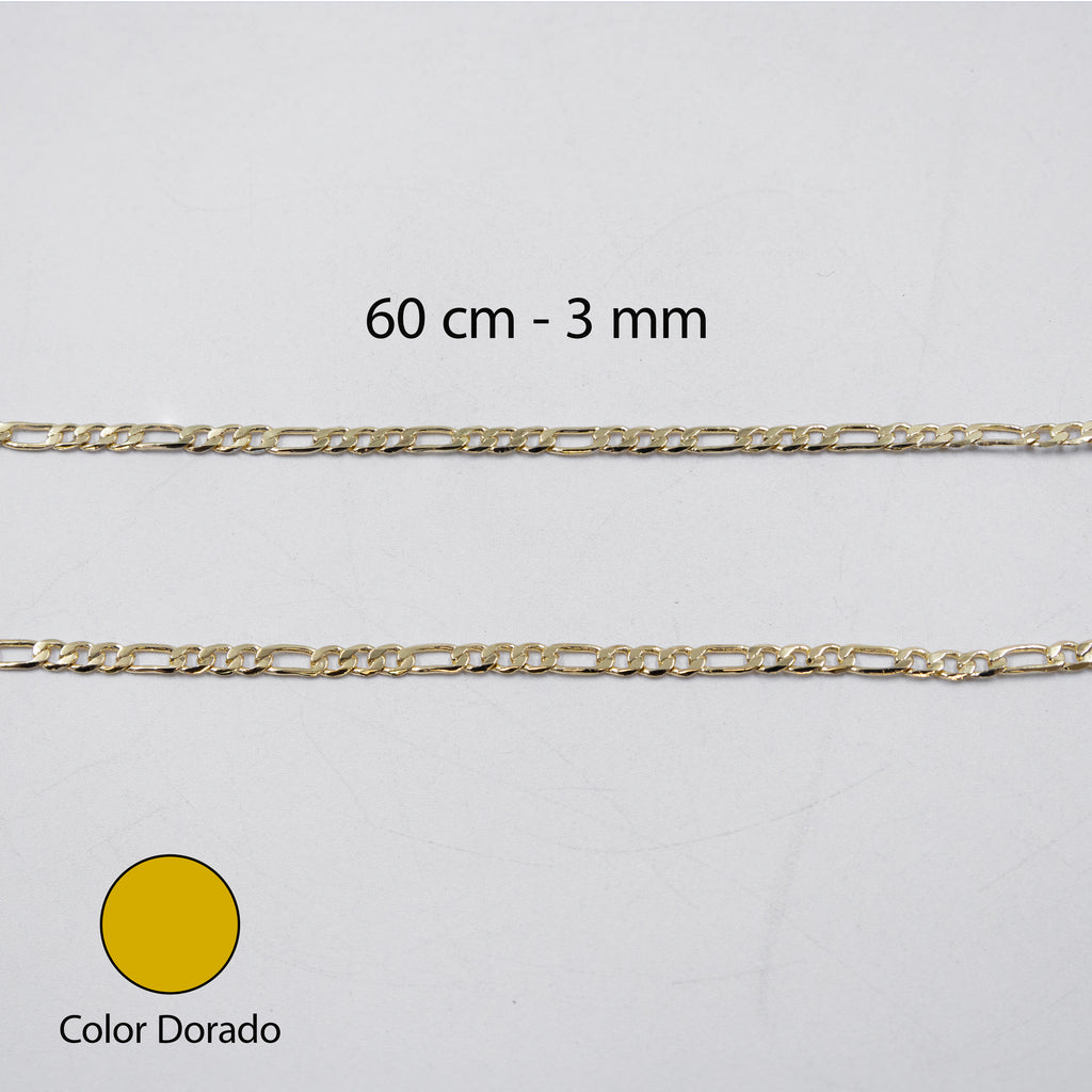 Cadenas Doradas Cartier de 60 cm M3 Oro Laminado