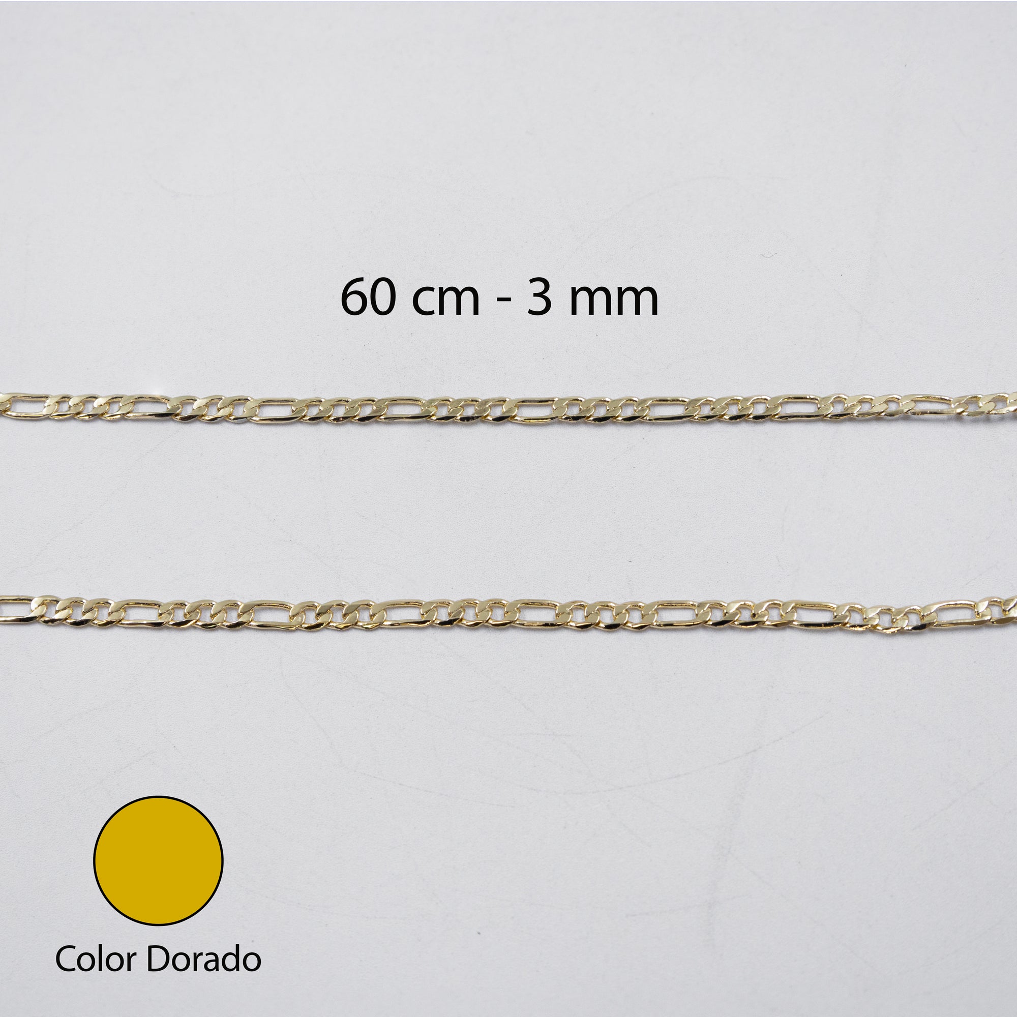 Cadenas Doradas Cartier de 60 cm M3 Oro Laminado