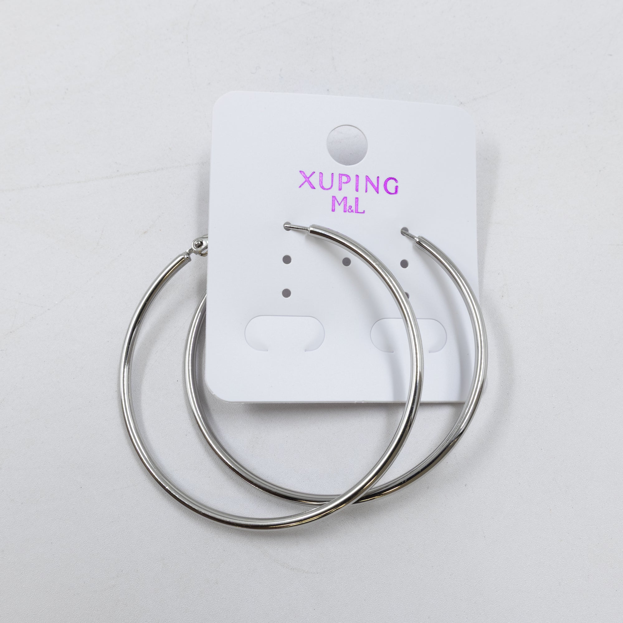 Aretes Plateados Xuping de Broche M14 Oro Laminado