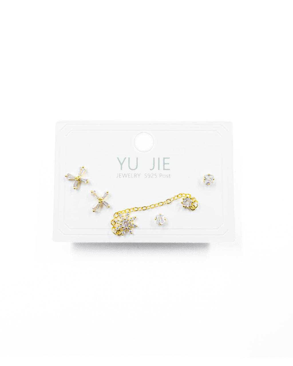 ARETES PAQUETE DE 3 M4 ORO LAMINADO