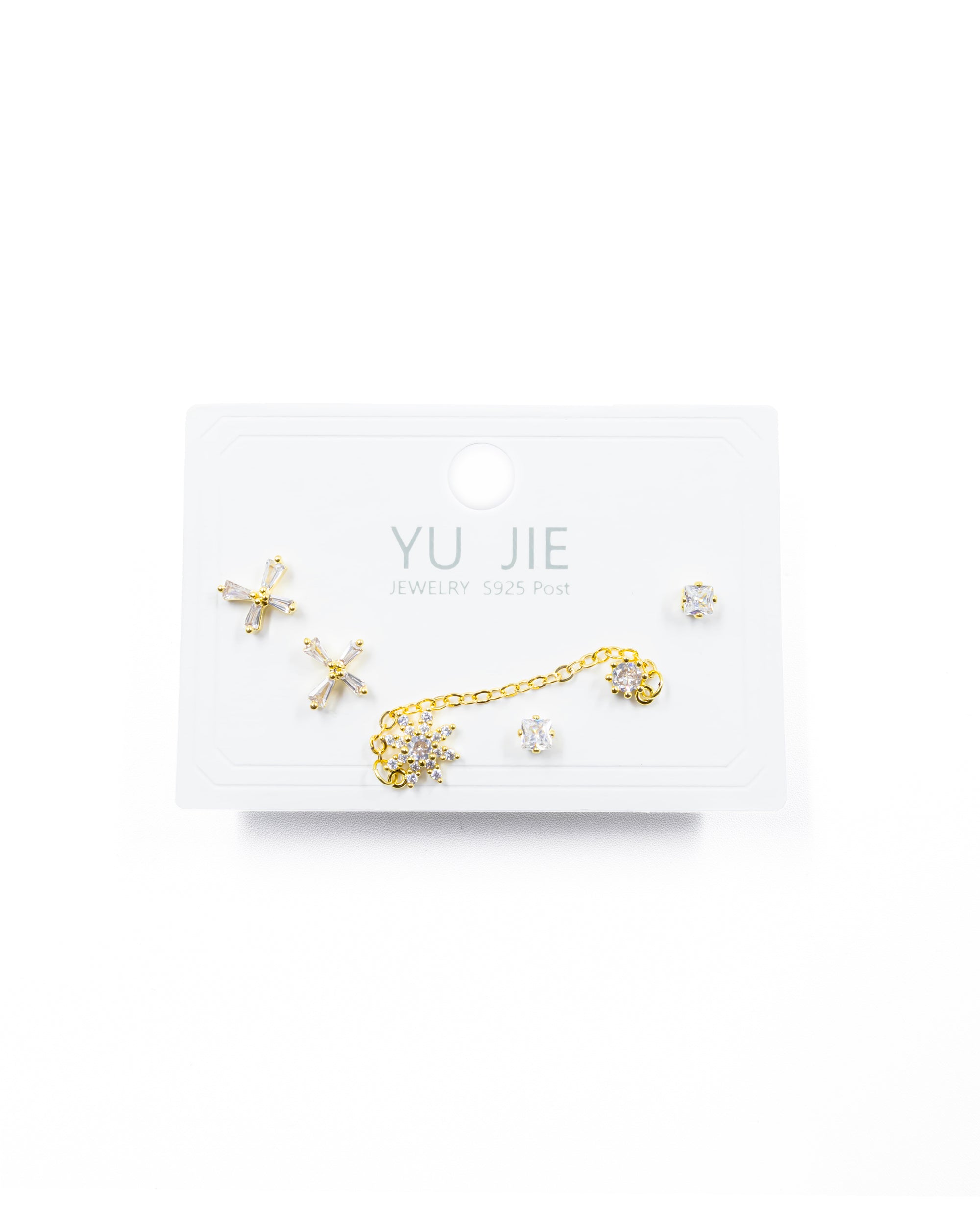 ARETES PAQUETE DE 3 M4 ORO LAMINADO