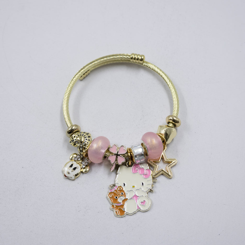Pulsera tipo Pandora M6 Oro Laminado