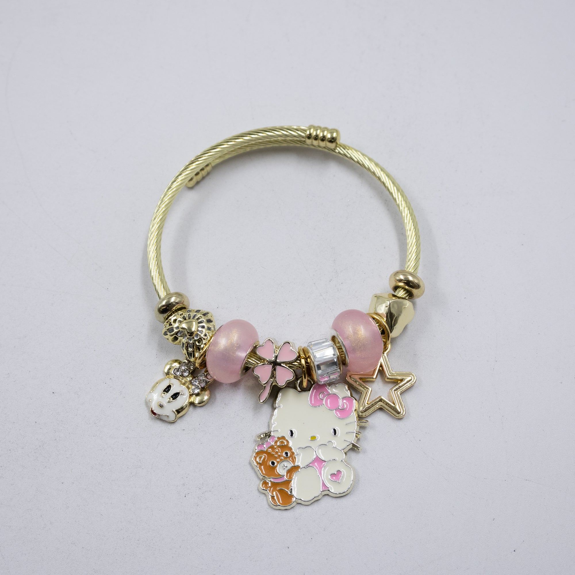 Pulsera tipo Pandora M6 Oro Laminado